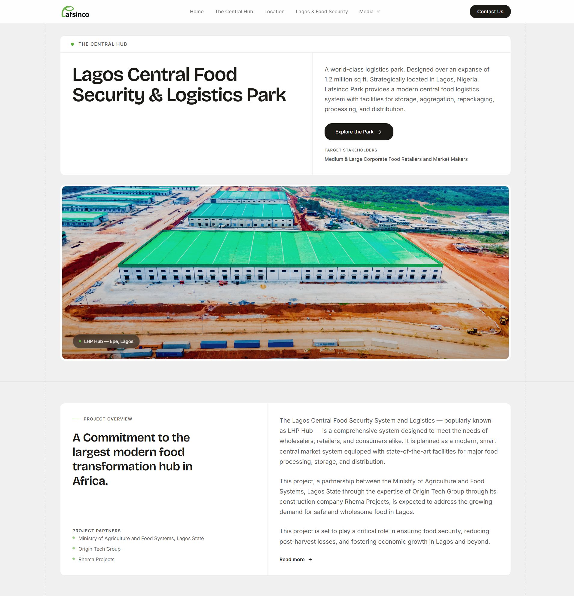 Lafsinco Park</p>
<p>Building the Future of Food Security and Logistics in Nigeria